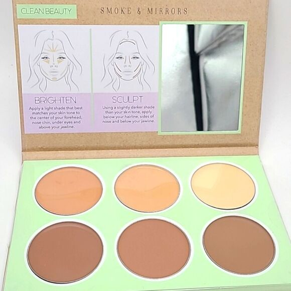 Clean Beauty Lift & Sculpt Face Shaping Cream Contour & Highlight Pallette, NIB - Picture 3 of 5
